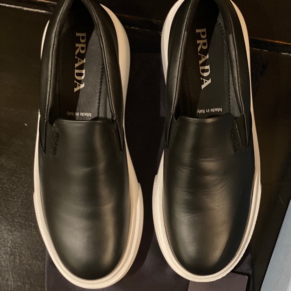 ❌SOLD❌ Authentic Prada 45mm Leather Sneakers (NWT) - Picture 4 of 12